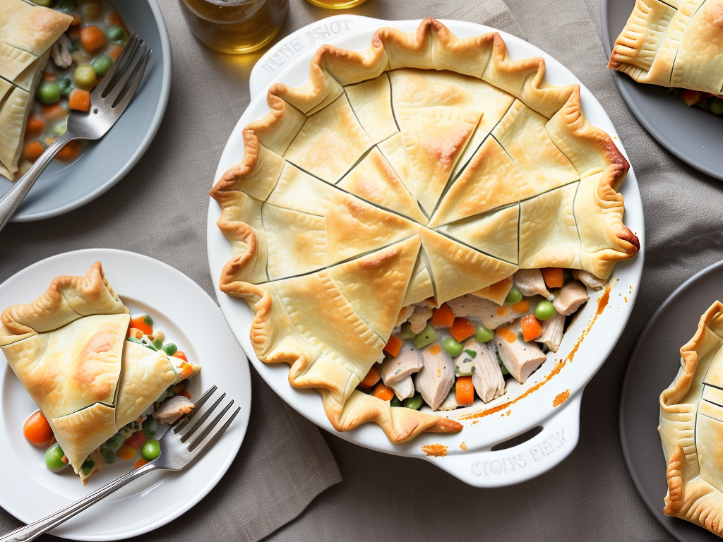 chicken pot pie with phyllo sheets