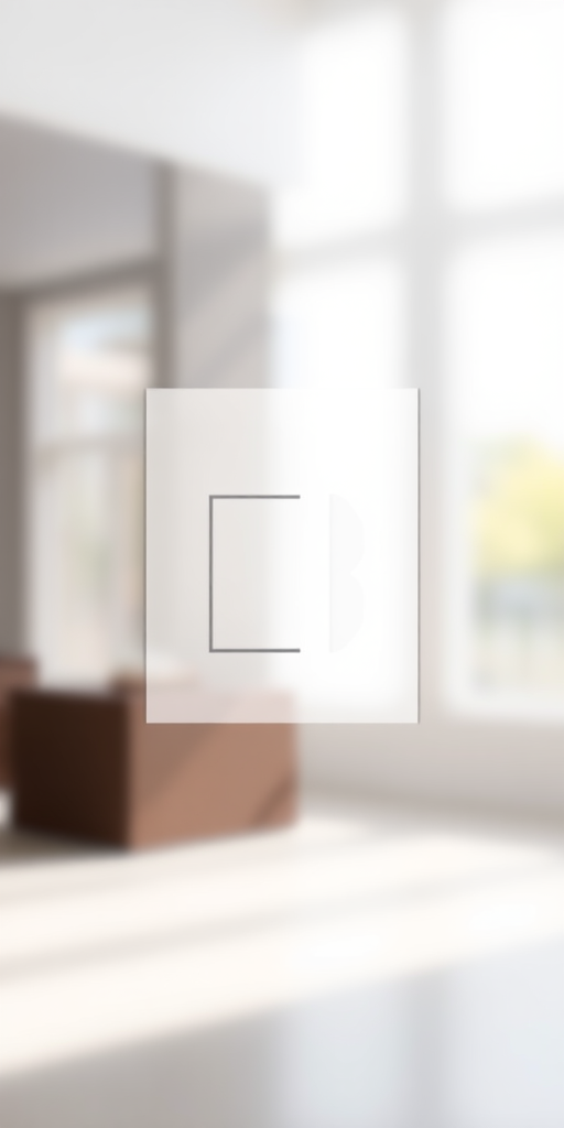 Generate a high-quality image of a minimalistic abstract design featuring a simple geometric shape, taken with a DSLR camera at f/2.8 aperture, ISO 100, 50mm focal length, in natural light with a shallow depth of field for a blurred background effect.