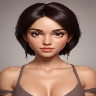 brunette cartoon character