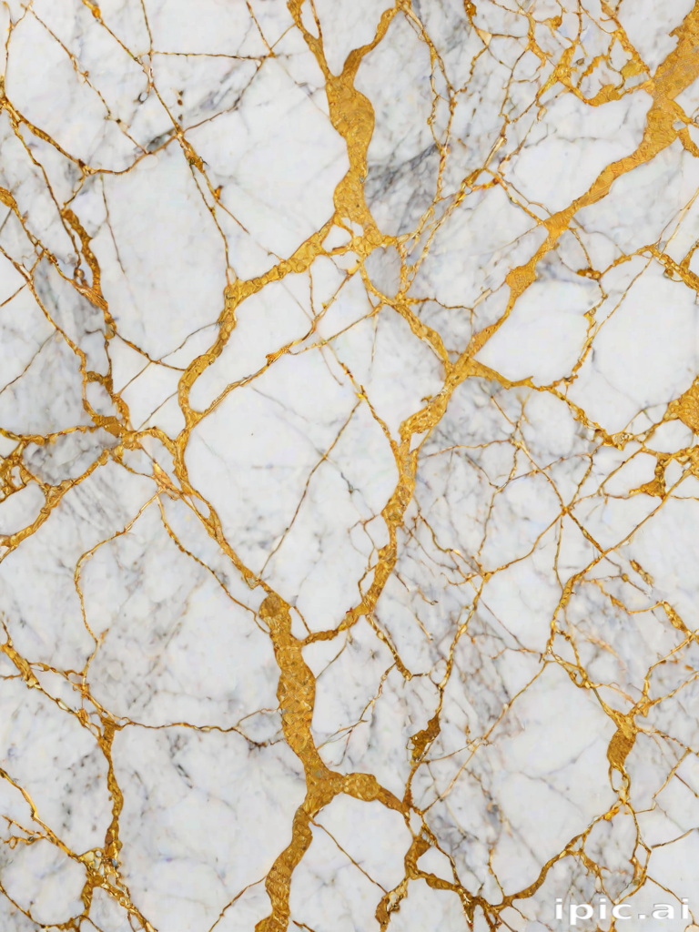 white and gold marble background