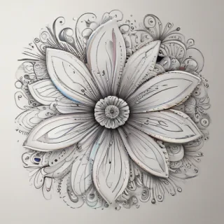 flower doodle art