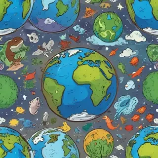 cartoon picture planet earth