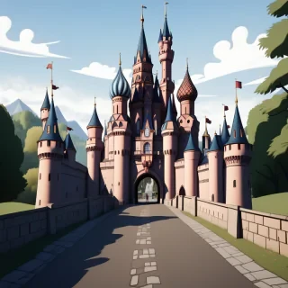 castle in cartoon