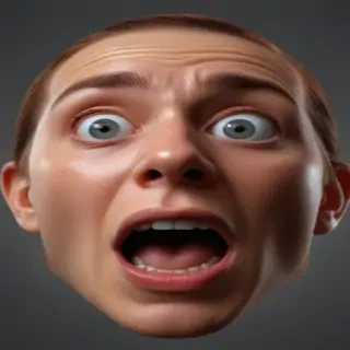 shocked face png