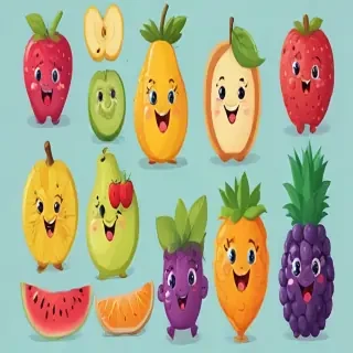cartoon fruit