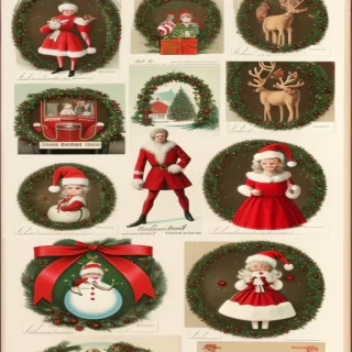 xmas vintage images