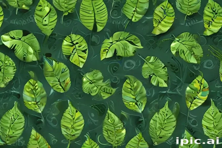 green leaf design