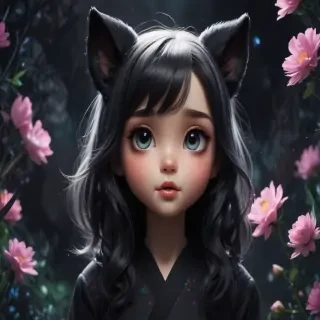 cute backgrounds black