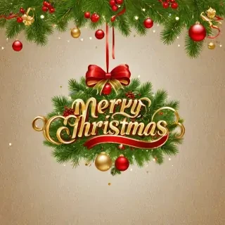 merry christmas clipart transparent background