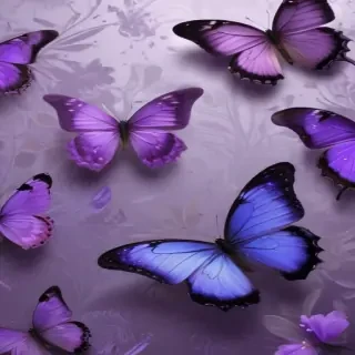 purple butterflies wallpaper
