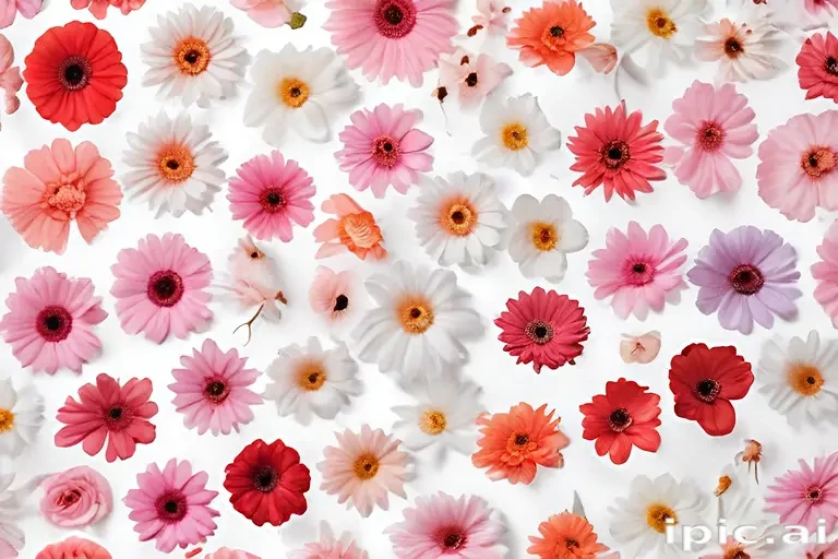 flower white bg