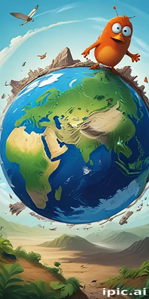 cartoon picture of planet earth