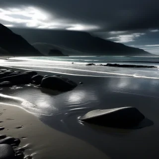 dark beach wallpaper