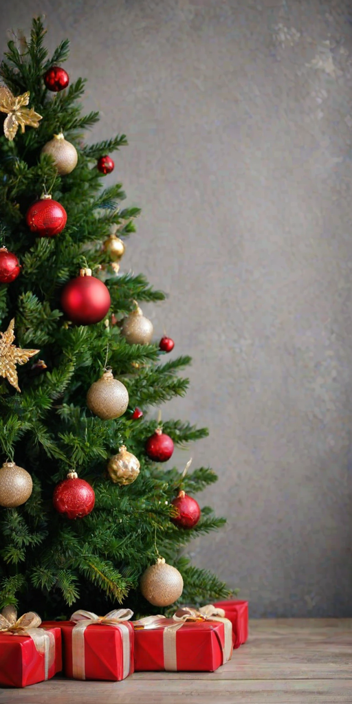 christmas background portrait