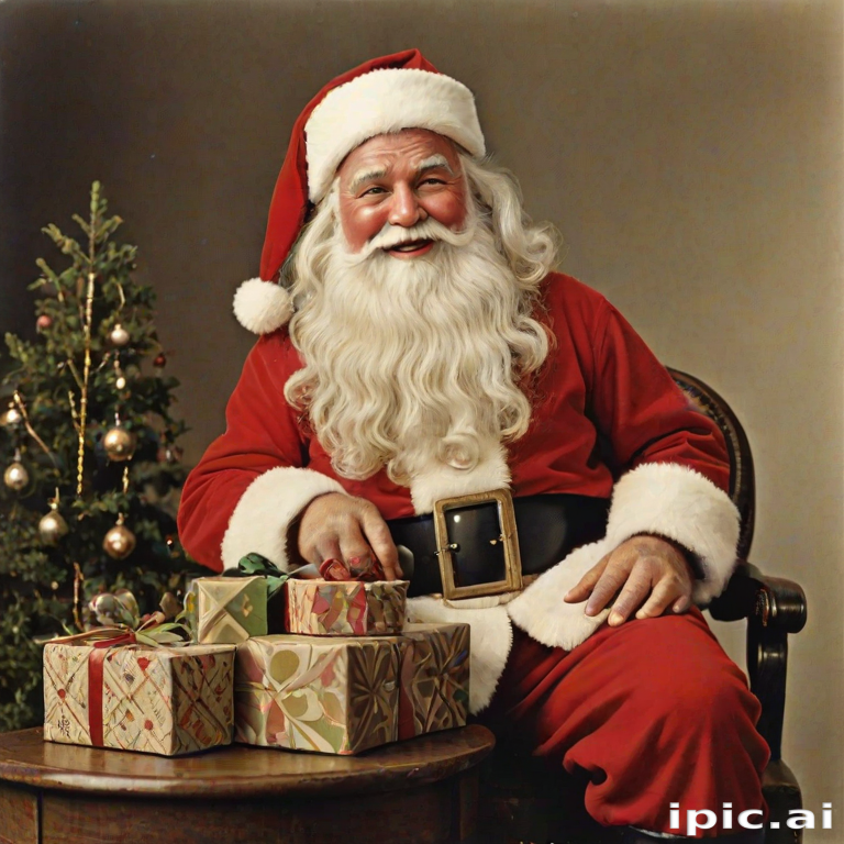 images of vintage santa