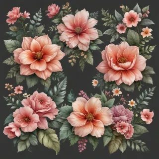 clipart transparent background flowers