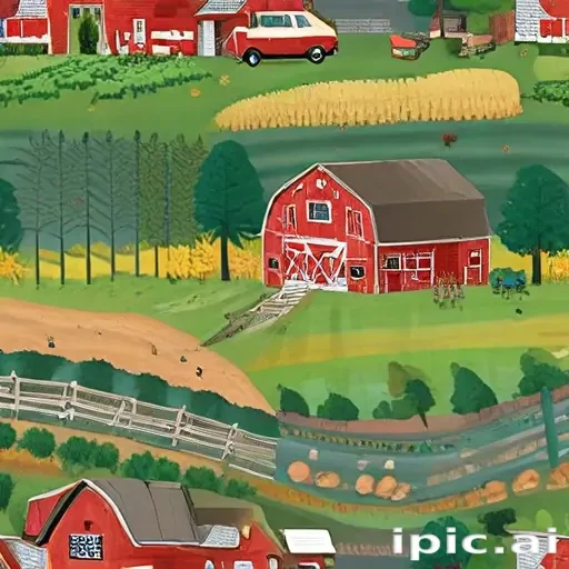 background of a farm