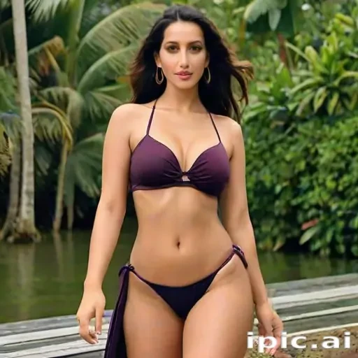 nora fatehi bikini ass