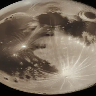 vintage moon art