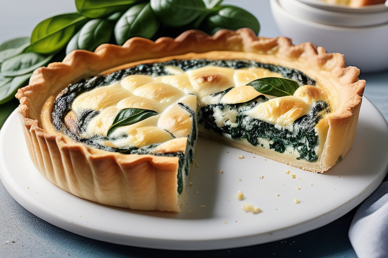 quiche with ricotta and spinach