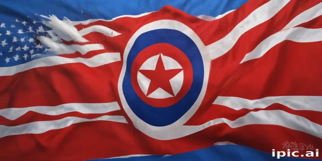 north korea flag