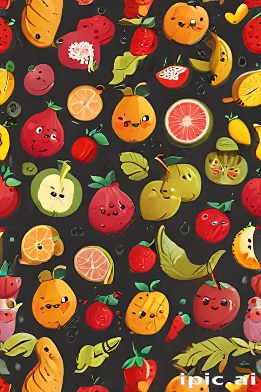 cartoon fruit