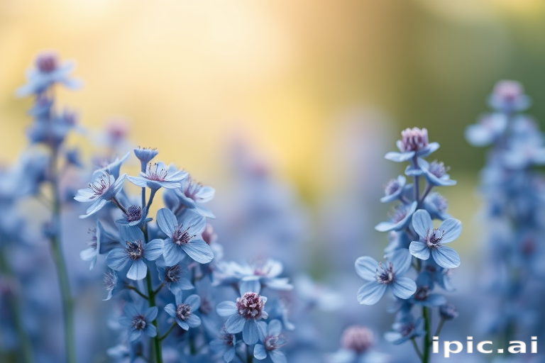 blue flowers background