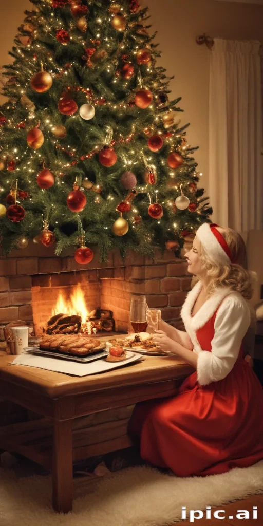 retro christmas image