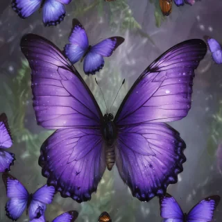 purple butterfly images