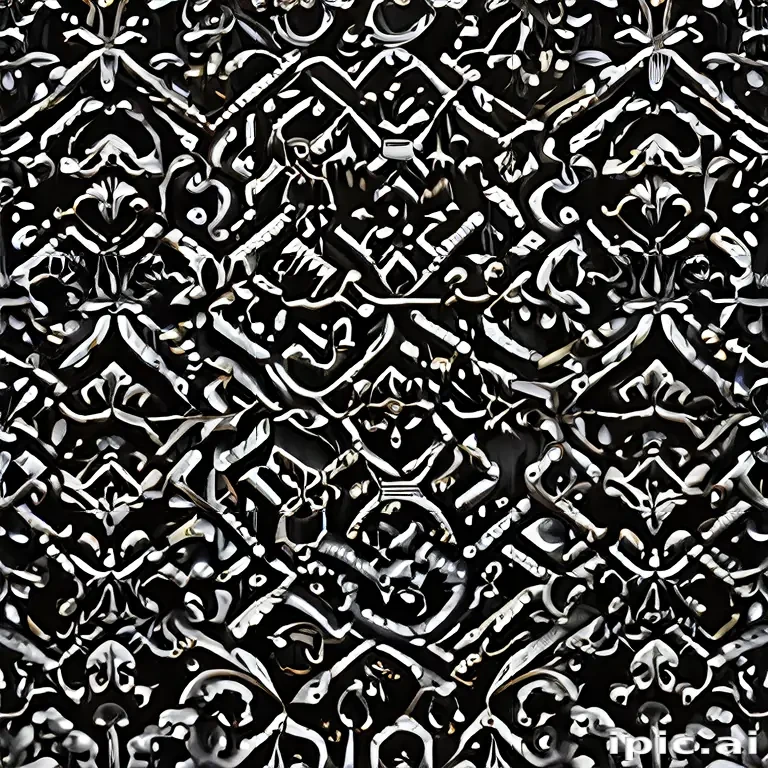 black with white pattern