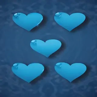 blue heart wallpaper