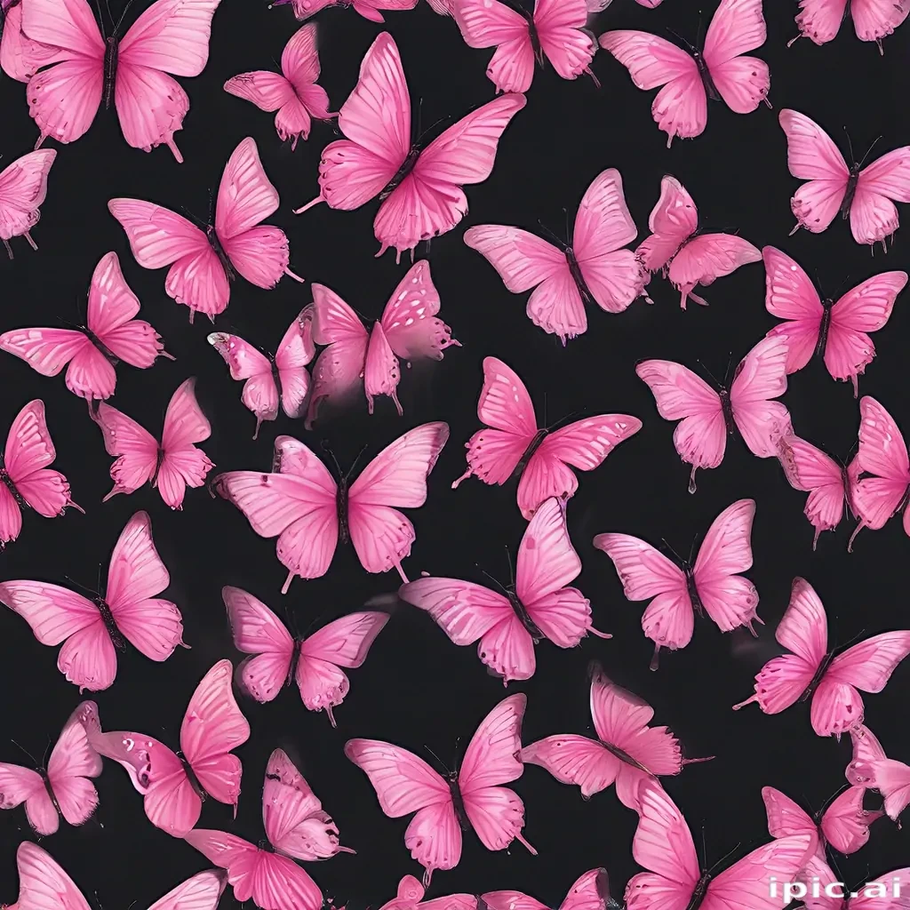 pink butterflies png