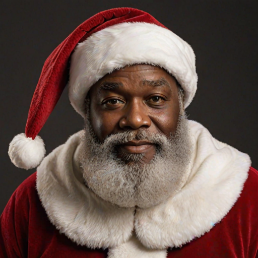 black santa png