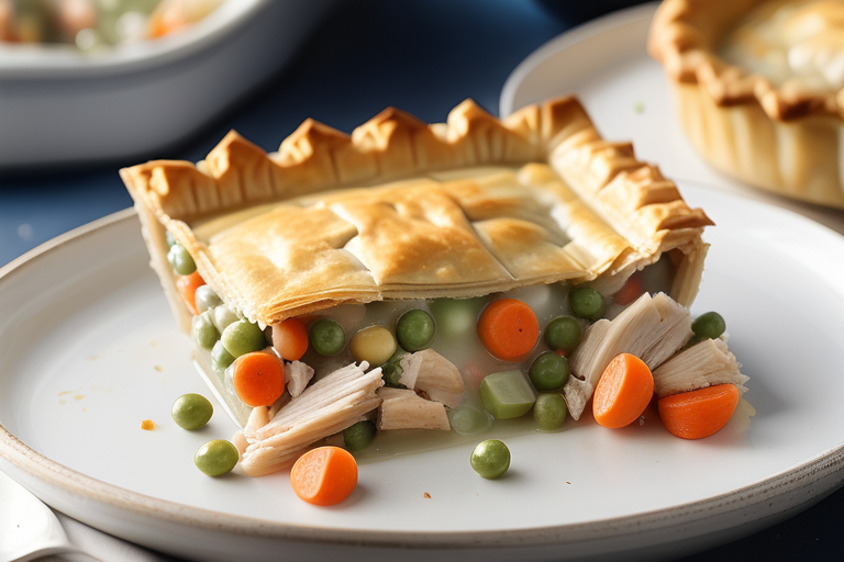 chicken pot pie with phyllo pastry