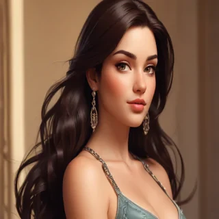 brunette cartoon character