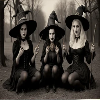 vintage witch photos