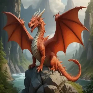 cartoon drawing of a dragon
