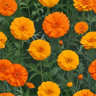 marigolds transparent