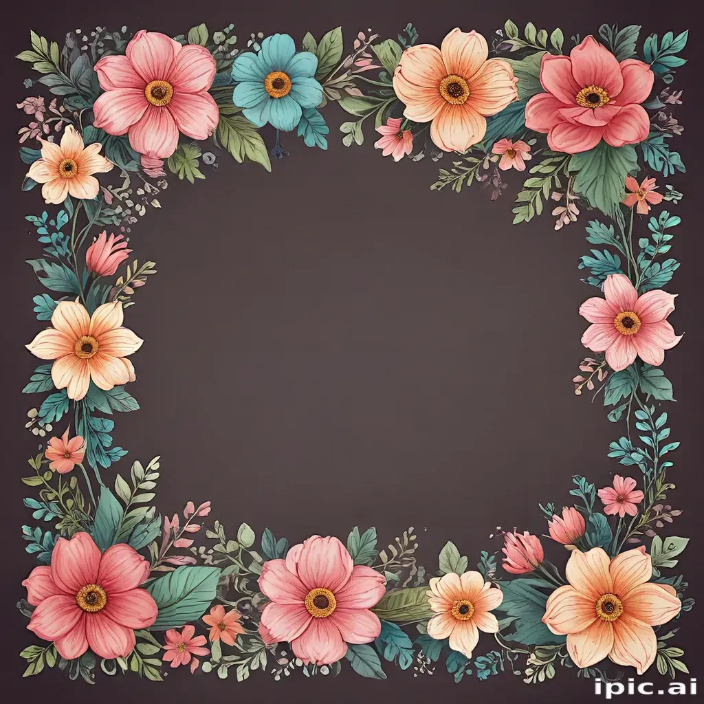 floral borders clipart