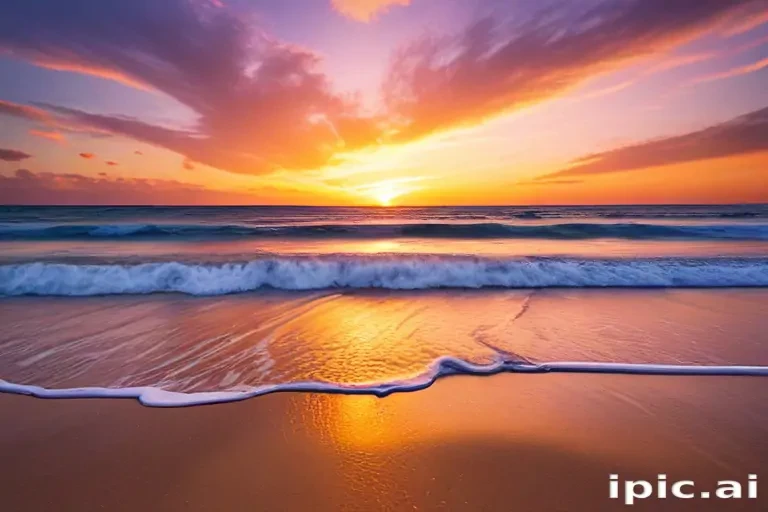 beach background sunset