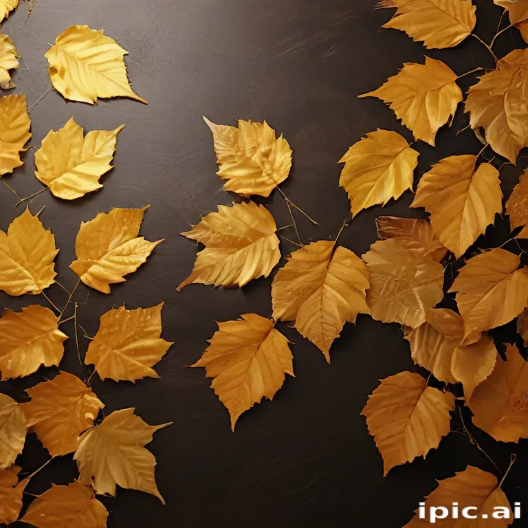 golden leaves background