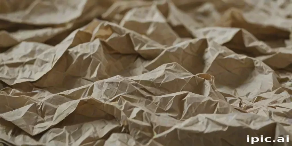 crumpled up paper