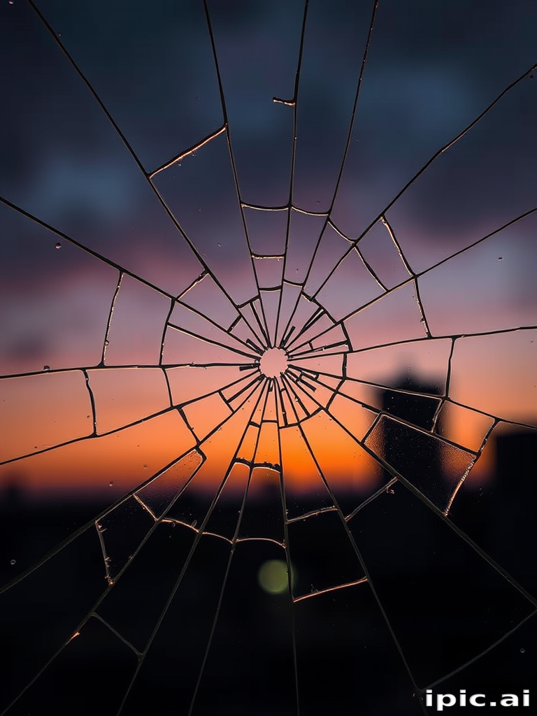 wallpaper broken glass