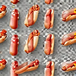 transparent hot dog