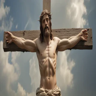pictures of jesus on a cross