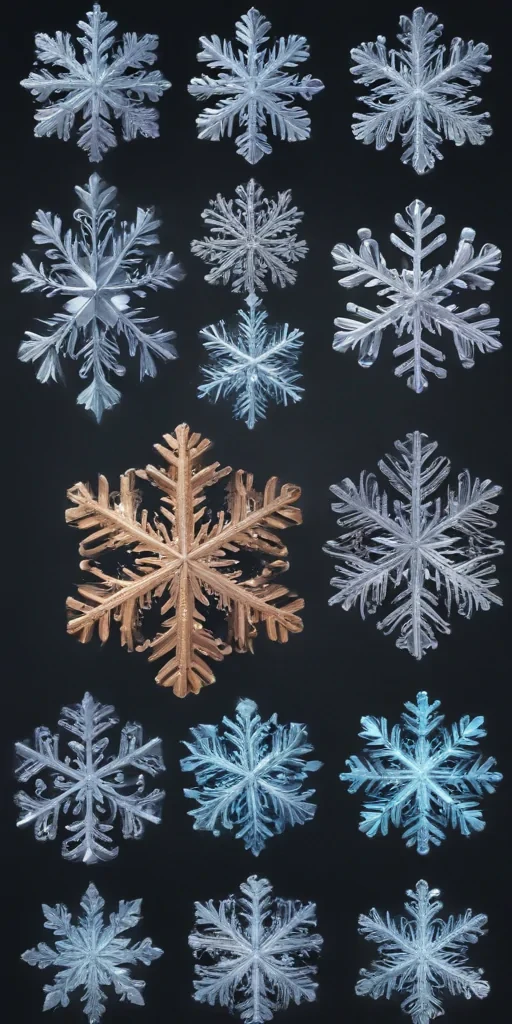 snowflakes clipart transparent background