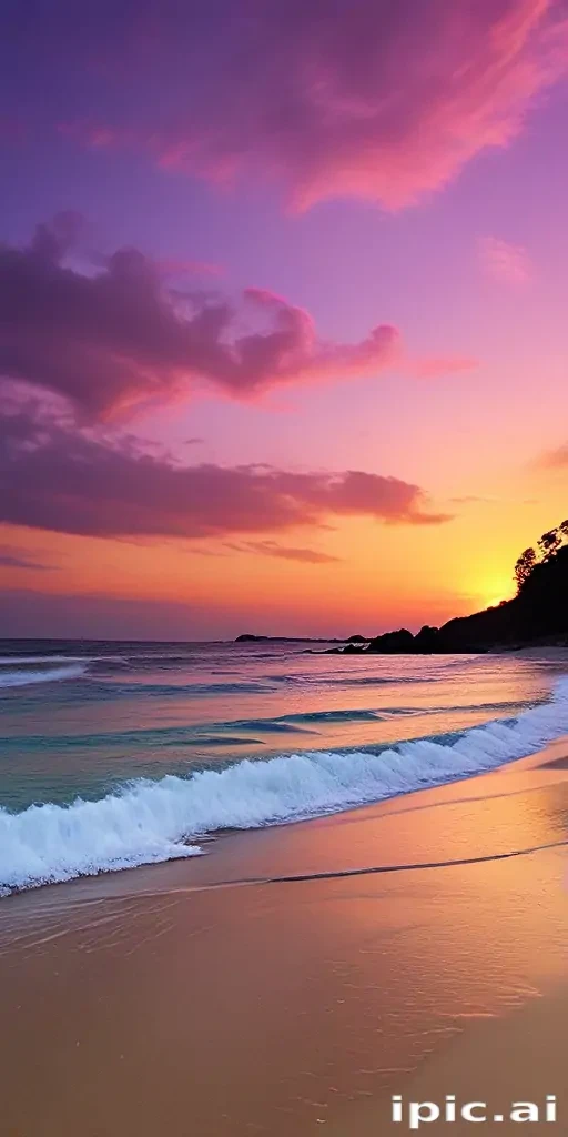 sunset wallpaper beach
