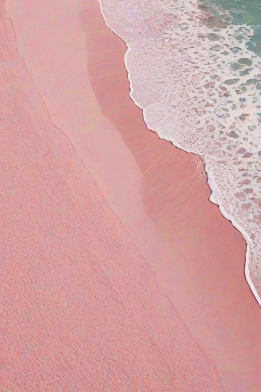 pink beach aesthetic