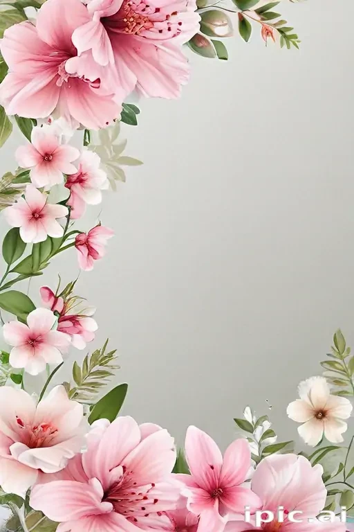 transparent flower border