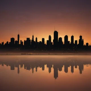 city silhouette png